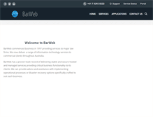 Tablet Screenshot of barweb.net.au